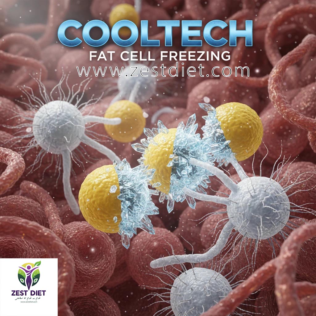 نحوه عملکرد دستگاه کرایولیپولیز CoolTech و انجماد سلول‌های چربی در کلینیک لاغری زست‌دایِت تهران